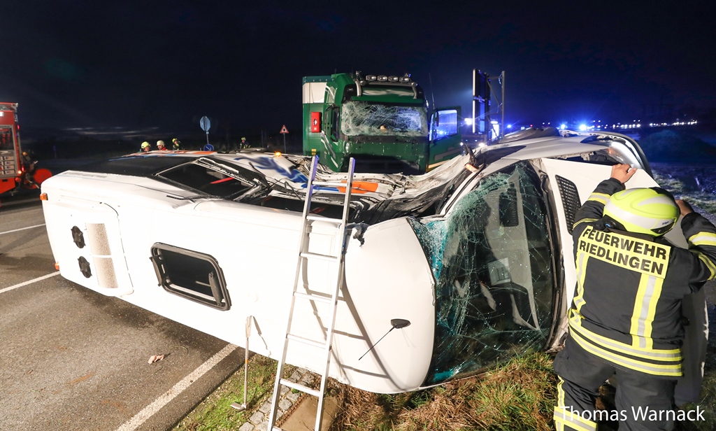 Feuerwehr Riedlingen - Verkehrsunfall B311 Riedlingen - Unlingen